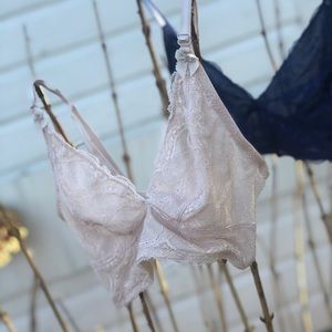 Lace rosy pink bralette